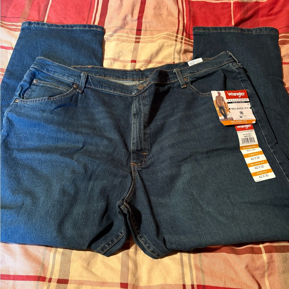 Wrangler Men's Relaxed Fit Denim Jeans